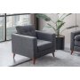 Atelier del Sofa Fotelja Kraft Anthracite - slika 1