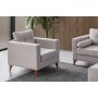 Atelier del Sofa Fotelja Kraft Cream - slika 1