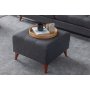 Atelier del Sofa Tabure Kraft Anthracite - slika 1