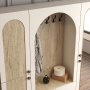 HANAH HOME Višenamenski ormar Palermo Klm Cream Travertine - slika 5