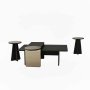 HANAH HOME Set stolova za kafu Luna Black (4 dela) - slika 5
