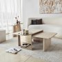 HANAH HOME Set stolova za kafu Luna Travertine (4 dela) - slika 2