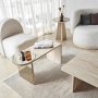 HANAH HOME Set stolova za kafu Luna Travertine (4 dela) - slika 5