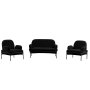 Atelier del Sofa Dvosed i 2 fotelje Aster Black - slika 2