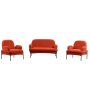 Atelier del Sofa Dvosed i 2 fotelje Aster Tile Red - slika 2