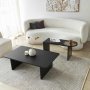 HANAH HOME Set stolova za kafu Luna Black (2 dela) - slika 2