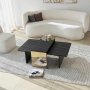 HANAH HOME Set stolova za kafu Luna Black (2 dela) - slika 3