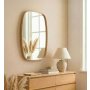 HANAH HOME Dekorativno ogledalo Cloudy 62 Hrast - slika 1