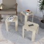 HANAH HOME Set stolova od tri komada Azra Travertine - slika 3