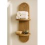 HANAH HOME Dekorativna zidna polica Artmtkwll2 Wenge - slika 2