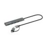 MANHATTAN USB-C/USB-A HUB 4port Manhattan 181006 4xUSB-A 3.2/5Gbps/Crni - slika 2