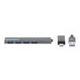 MANHATTAN USB-C/USB-A HUB 4port Manhattan 181006 4xUSB-A 3.2/5Gbps/Crni - slika 3