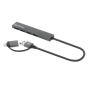MANHATTAN USB-C/USB-A HUB 4port Manhattan 181006 4xUSB-A 3.2/5Gbps/Crni - slika 1