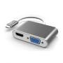 STARS SOLUTIONS Adapter Stars Solutions USB-C na HDMI/VGA sivi - slika 1