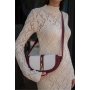 Zoozie Bags Ženska torba preko ramena MK1020023SV10 020 Claret Red Cream - slika 5