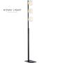 HOME LIGHT TALIA 59 PODNA LAMPA 3*E14 CRNA/HROM - slika 1