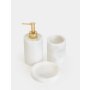 WALLXPERT Kupatilo set (3 dela) Flora White Gold - slika 3