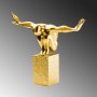 WALLXPERT Decorative Object zlatna figura Sauter 1 - slika 5