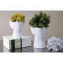 WALLXPERT Set ukrasnih belih vaza (2 komada) CY0460 - slika 1