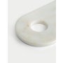 WALLXPERT Daska za sečenje od mermera Bianco White - slika 4