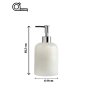 WALLXPERT Dozator za sapun Bianco White Silver - slika 5