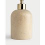 WALLXPERT Dozator za sapun od mermera Etern Beige Gold - slika 4