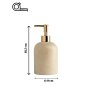 WALLXPERT Dozator za sapun od mermera Etern Beige Gold - slika 5