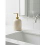 WALLXPERT Dozator za sapun od mermera Etern Beige Gold - slika 1