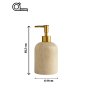 WALLXPERT Dozator za sapun Etern Beige Matte Gold - slika 5