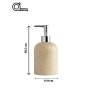WALLXPERT Dozator za sapun od mermera Etern Beige Silver - slika 5