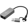 Sandberg USB adapter Sandberg 136-68 USB-C/A na RJ-45 Gigabit - slika 1