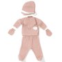 WALLXPERT Set za novorođenče (5 komada) Angel Wings Newborn Baby Set Pink - slika 1