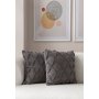 WALLXPERT Set presvlaka za jastuke (2 komada) Tuffet Grey v1 - slika 2
