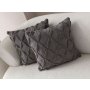 WALLXPERT Set presvlaka za jastuke (2 komada) Tuffet Grey v1 - slika 3