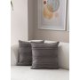 WALLXPERT Set presvlaka za jastuke (2 komada) Tuffet Grey v2 - slika 1
