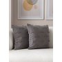 WALLXPERT Set presvlaka za jastuke (2 komada) Tuffet Grey v6 - slika 2