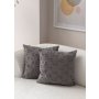 WALLXPERT Set presvlaka za jastuke (2 komada) Tuffet Grey v7 - slika 1