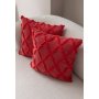 WALLXPERT Set presvlaka za jastuke (2 komada) Tuffet Red v1 - slika 3