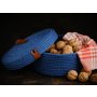 WALLXPERT Set pamučne korpe (3 komada) plava JUT02002102D - slika 4