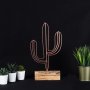 WALLXPERT Decorative Object fugura Cactus Bronze - slika 1
