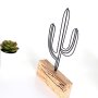 WALLXPERT Decorative Object figura Cactus Mini Black - slika 3