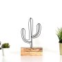 WALLXPERT Decorative Object figura Cactus Mini Black - slika 1