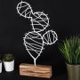 WALLXPERT Decorative Object figura Cactus Round White - slika 3