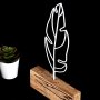 WALLXPERT Decorative Object figura Feather White - slika 3