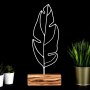 WALLXPERT Decorative Object figura Feather White - slika 1