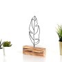 WALLXPERT Decorative Object figura Feather Mini Black - slika 2