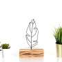 WALLXPERT Decorative Object figura Feather Mini Black - slika 1
