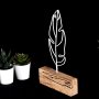 WALLXPERT Decorative Object figura Feather Mini White - slika 3