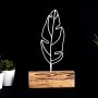 WALLXPERT Decorative Object figura Feather Mini White - slika 1
