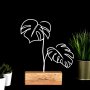 WALLXPERT Decorative Object figura Leafs White - slika 2